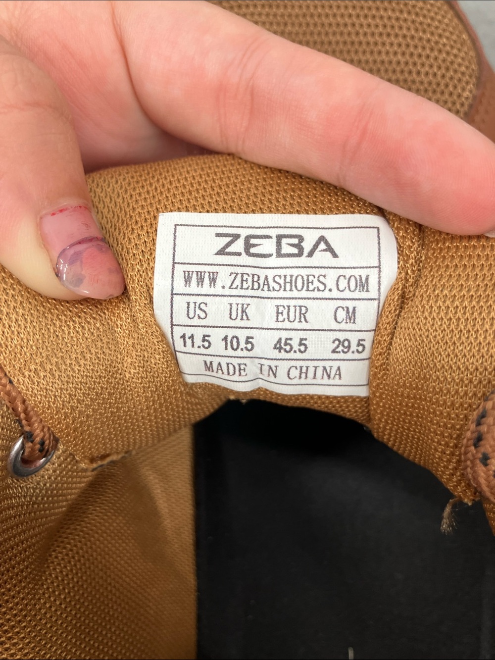 Zeba Brown Leather Sneakers - Picture 6 of 9